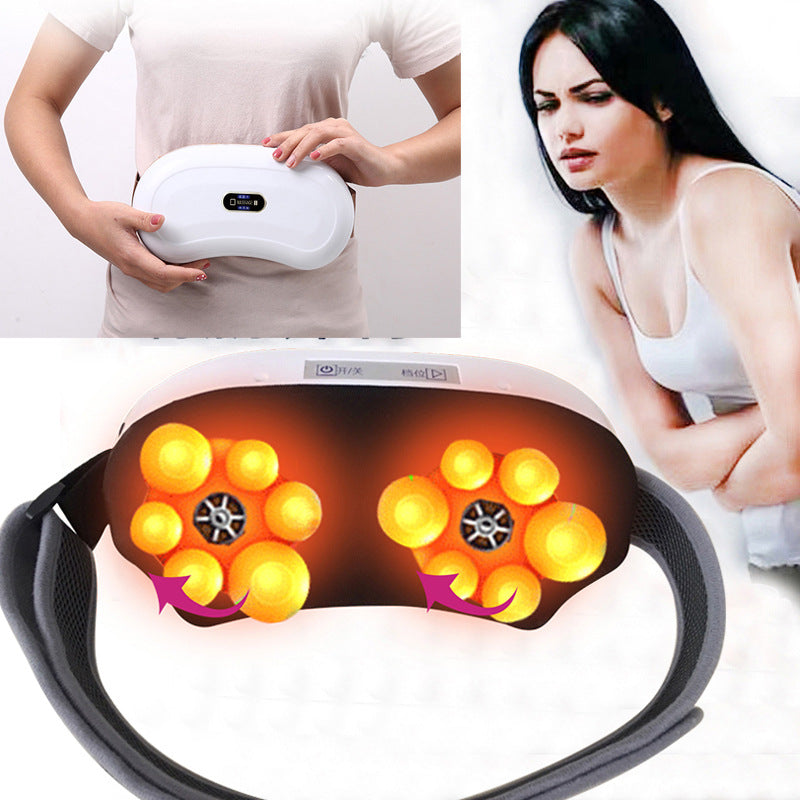 Abdominal Massager with Kneading and Heat Therapy